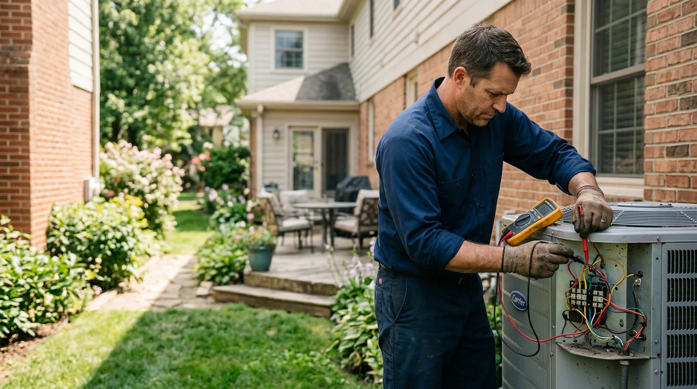 HVAC technician working near Balmorhea, TX